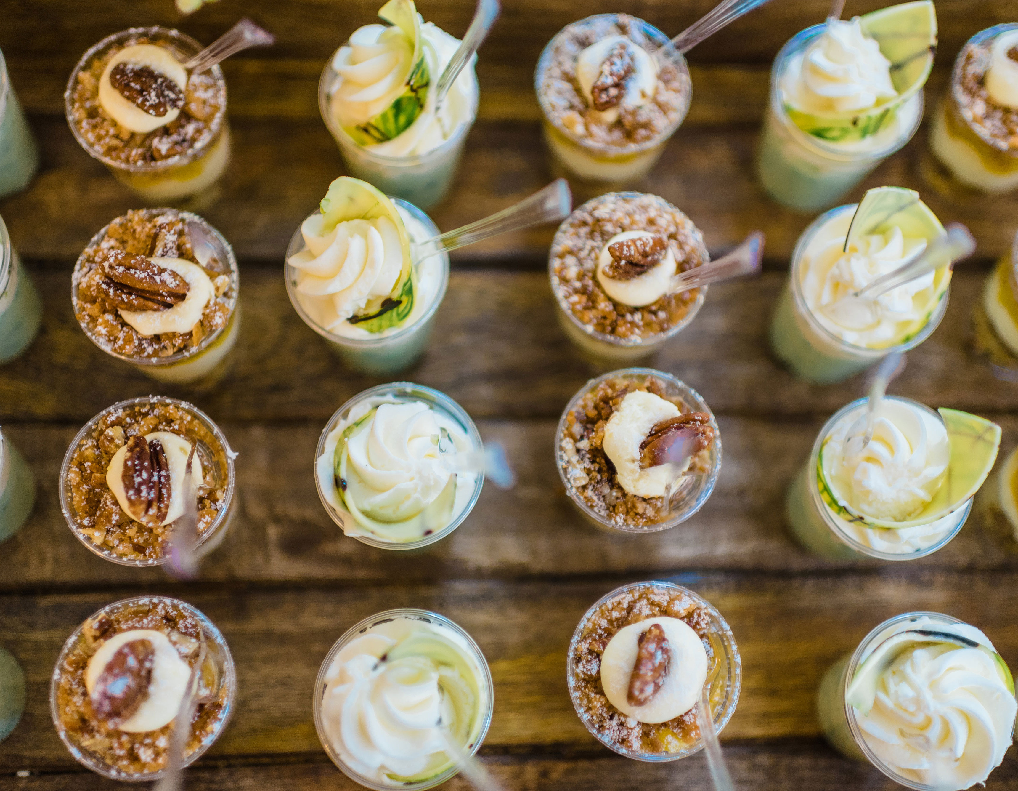 assorted deconstructed desserts